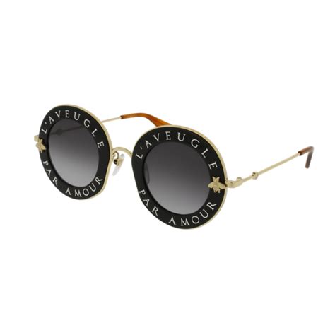 Gucci GG0113S 001 Sunglasses in Black 